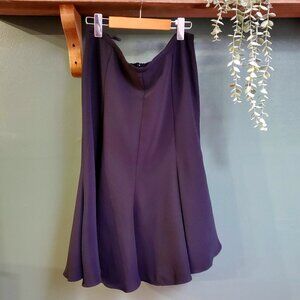 Melanie Lyne | Black Midi Skirt with Ruffle Hem